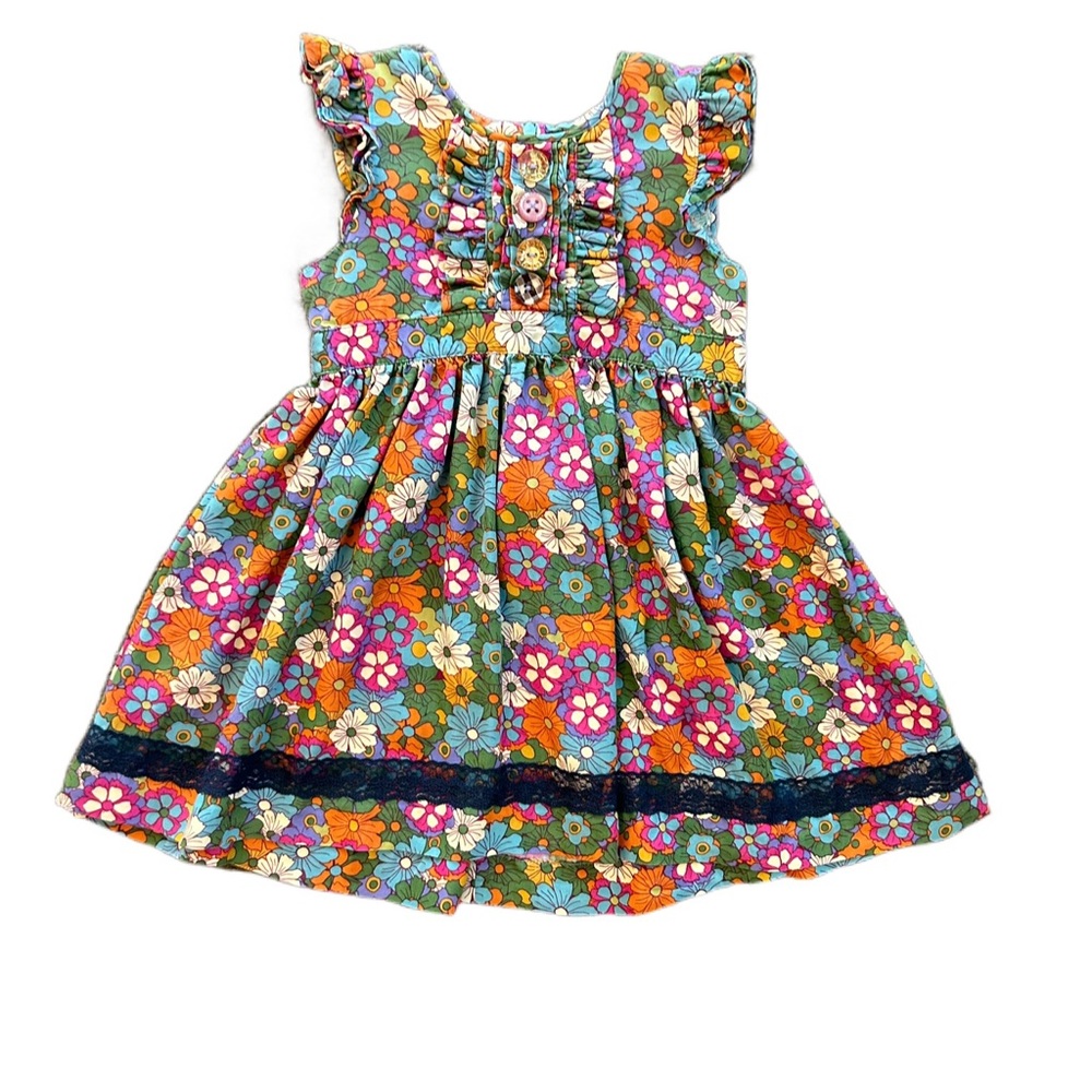 Matilda Jane paint by numbers dragonfly floral satine dress size 6